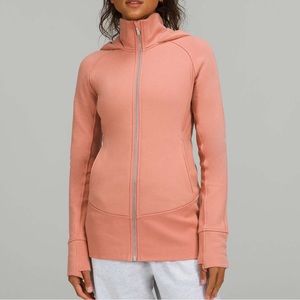Lululemon Hooded Radiant Jacket Pink Savannah Size 6